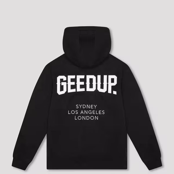 Geedup Cities Hoodie Black White
