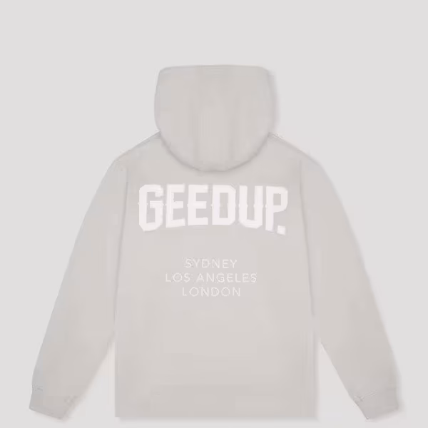 Geedup Cities Hoodie Grey White