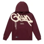 Geedup Handstyle Hoodie ‘Maroon/Cream’