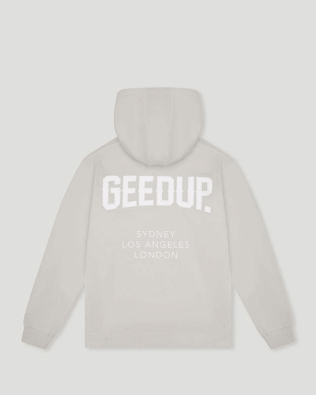 Geedup Cities Hoodie Grey/White Geedup Cities Hoodie Grey/White