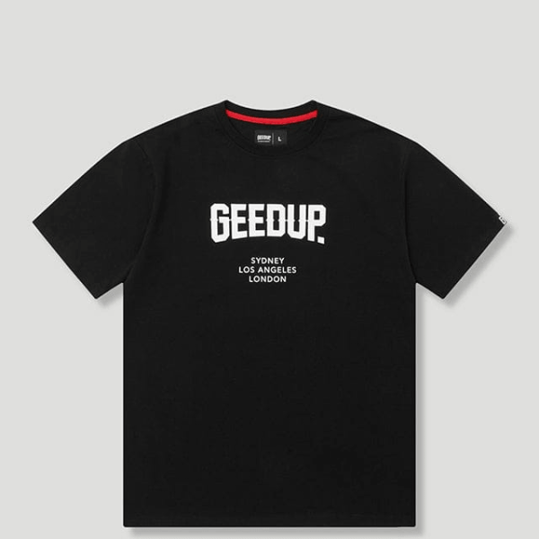 Geedup City T-Shirt Black/White