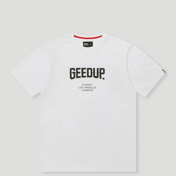 Geedup City T-Shirt White/Black