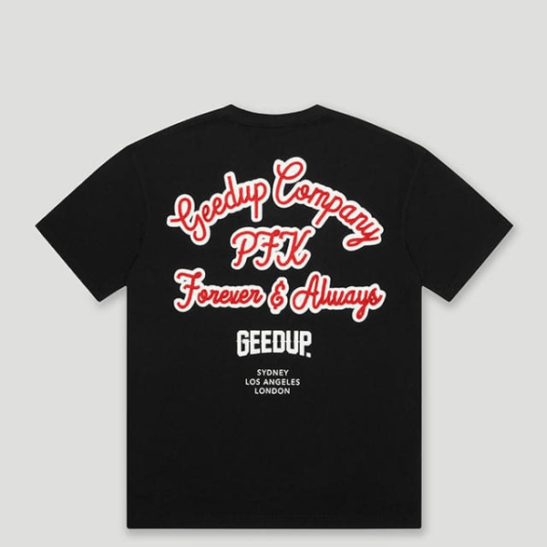 Geedup Company T-Shirt Black/Red