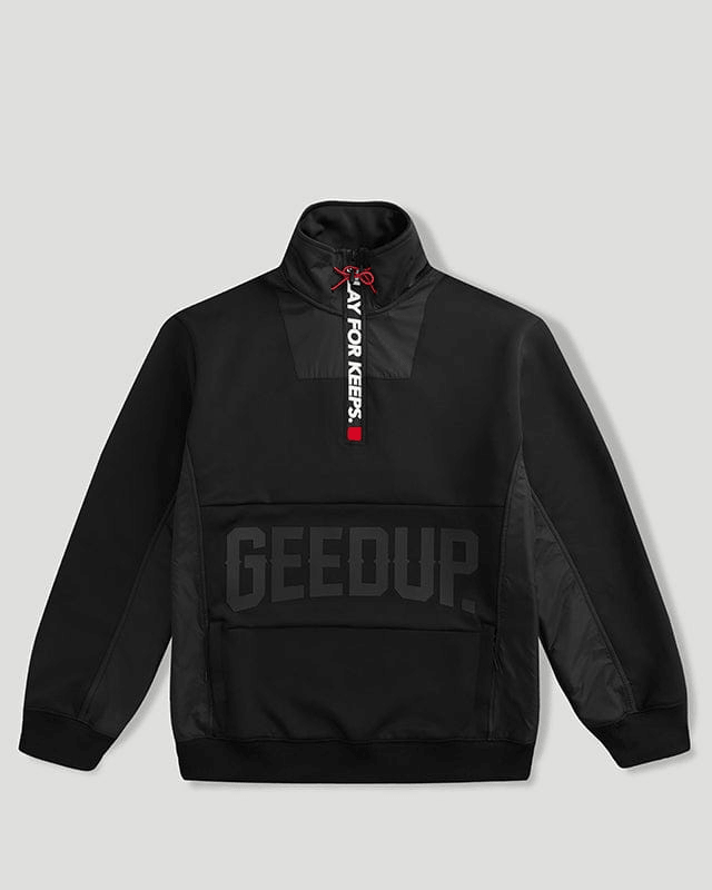 Geedup Core Logo Qtr Zip Black Geedup Core Logo Qtr Zip Black
