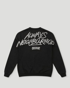 Geedup Always Neighbourhood Crewneck Black