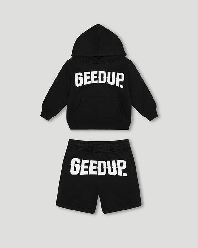 Geedup Cities KidsTracksuit Black/White Geedup Cities KidsTracksuit Black/White - Image 1