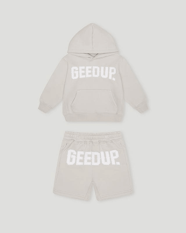 Geedup Cities KidsTracksuit Grey/White Geedup Cities KidsTracksuit Grey/White