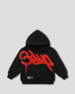 Geedup Handstyle Kids Tracksuit Black/Burnt Orange