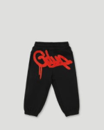 Geedup Handstyle Kids Tracksuit Black/Burnt Orange