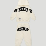Geedup Team Logo Kids Tracksuit Buttercream/Black