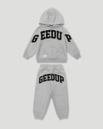 Geedup Team Logo Kids Tracksuit Grey/Black