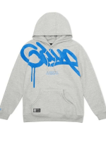 Geedup Handstyle Hoodie Gray & Sky Blue