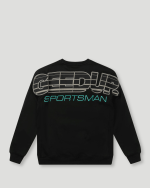 Geedup OS Sportsman 2.0 Crewneck Black/Aqua Green