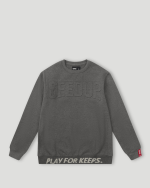 Geedup PFK Core Logo Embossed Crewneck Asphalt