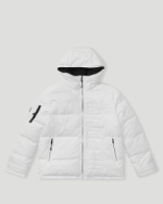 Geedup Core Logo Reversible Puffer Jacket Black/White