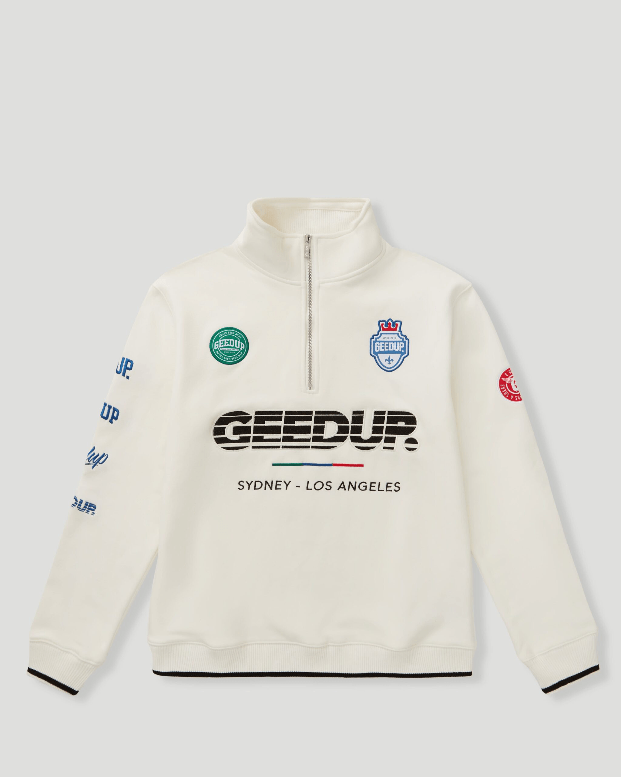 Geedup Sportsman Badges QTR ZIP Light Cream Geedup Sportsman Badges QTR ZIP Light Cream