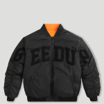 Geedup Team Logo/Handstyle Reversible Bomber Black/Orange