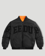 Geedup Team Logo/Handstyle Reversible Bomber Black/Orange