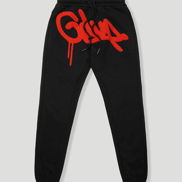 Geedup Handstyle Trackpants Black/Burnt Orange
