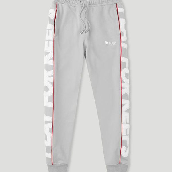 Geedup Play For Keeps Trackpants Grey/Red
