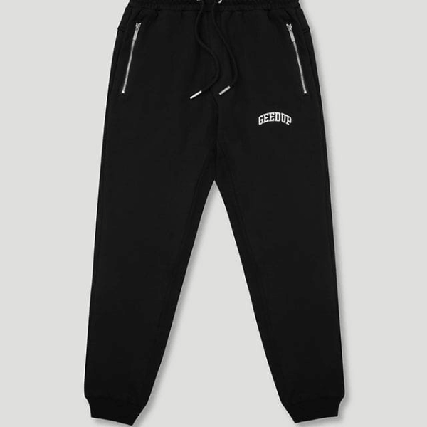 Geedup Team Logo Trackpants Black
