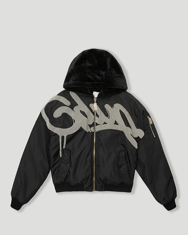 Geedup Handstyle / Team Logo Bomber Black / White Geedup Handstyle / Team Logo Bomber Black / White