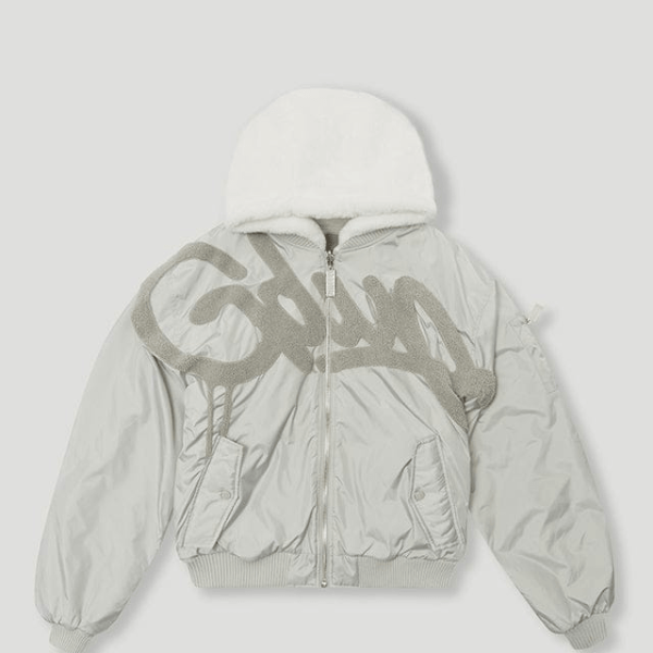 Geedup Handstyle/Team Logo Bomber Grey/White