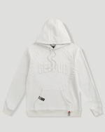 Geedup O/S Emblem Emboss Hoodie Ice Grey