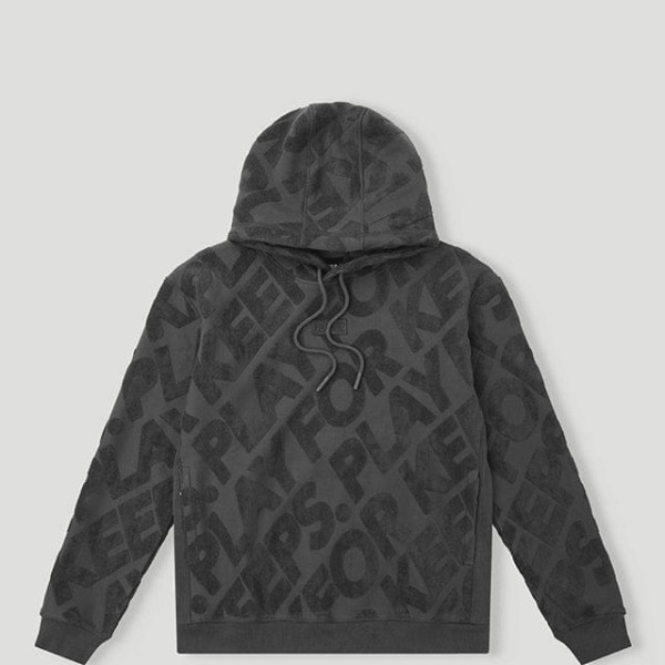 Geedup PFK Monogram Hoodie Charcoal Grey