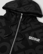 Geedup PFK Monogram Zip Jacket Black
