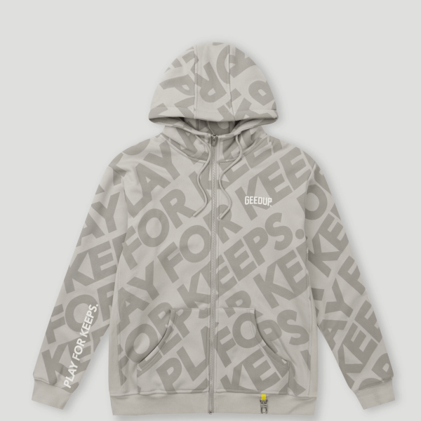 Geedup PFK Monogram Zip Jacket Concrete