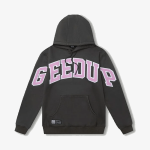 Geedup Team Logo Charcoal Dusty Pink Hoodie
