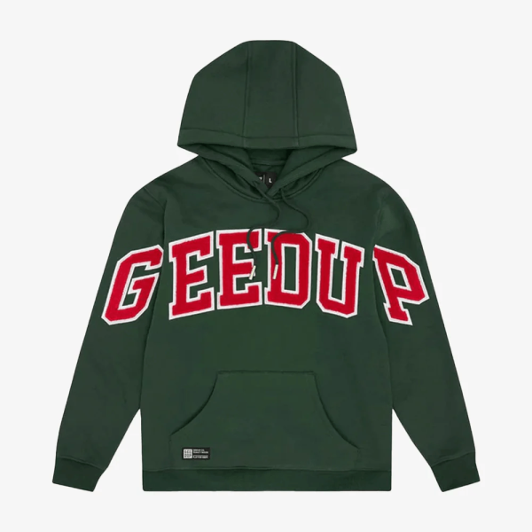 Geedup Team Logo Hoodie Khaki Red (New)