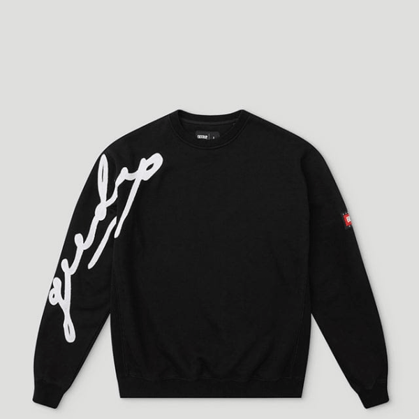 Geedup Script Logo Crewneck Black