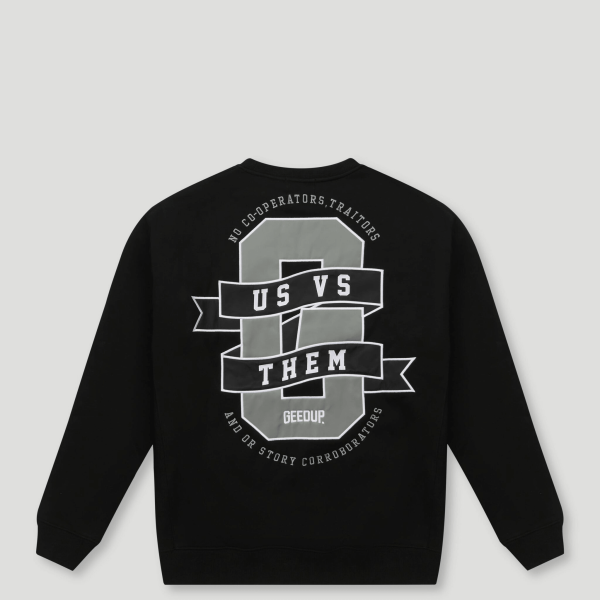 Geedup Us vs. Them Crewneck Black