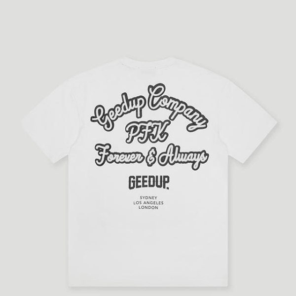 Geedup Company T-Shirt White/Navy