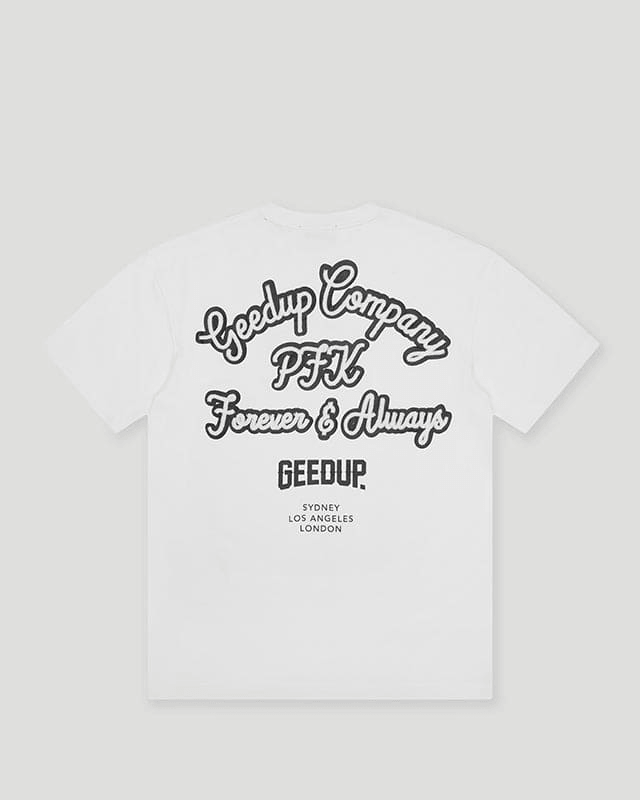 Geedup Company T-Shirt White/Navy Geedup Company T-Shirt White/Navy