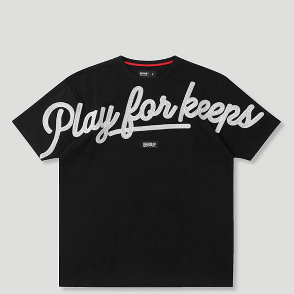 Geedup PFK Script T-Shirt Black/White