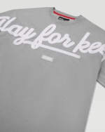 Geedup PFK Script T-Shirt Grey/White