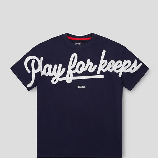 Geedup PFK Script T-Shirt Navy/White
