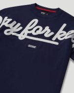 Geedup PFK Script T-Shirt Navy/White