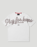 Geedup PFK Script T-Shirt White/Grey