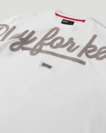 Geedup PFK Script T-Shirt White/Grey