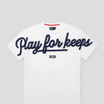 Geedup PFK Script T-Shirt White/Navy
