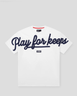 Geedup PFK Script T-Shirt White/Navy