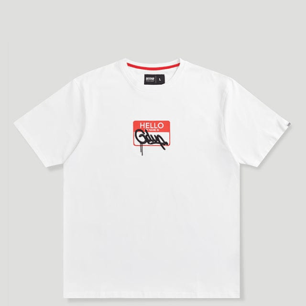 Geedup Sticker T-Shirt White