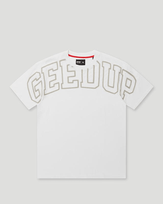 Geedup Team Logo T-Shirt White/Grey Geedup Team Logo T-Shirt White/Grey