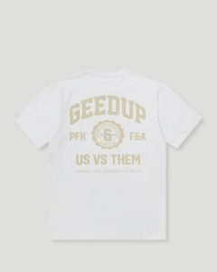 Geedup Us vs. Them T-Shirt White/Beige