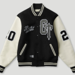Geedup x Trapstar Letterman Jacket Black/White/Grey