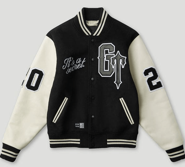 Geedup x Trapstar Letterman Jacket Black/White/Grey